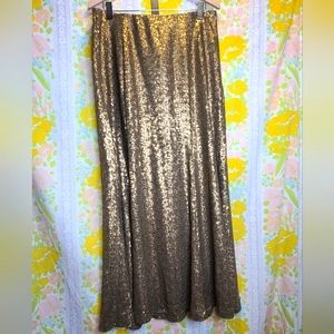 Layne Bryant gold sequin mermaid skirt